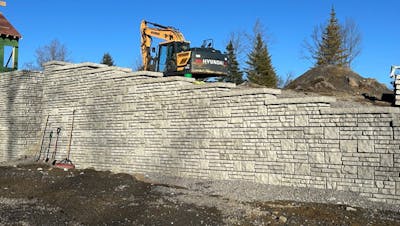 Small Town Home Gets Big Wall for Walkout Basement