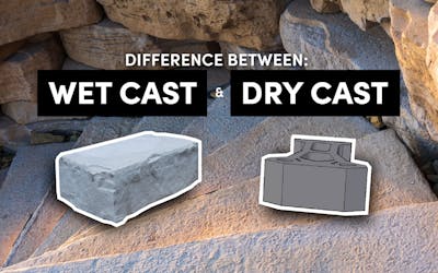 What is the difference between wetcast and drycast pavers?