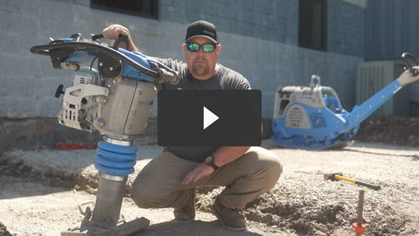 video thumbnail of Hardscape Nate holding compactor