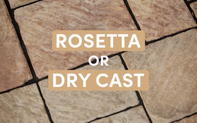 Rosetta Hardscapes Wet Cast Pavers vs. Dry Cast Pavers