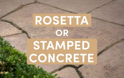 Rosetta Hardscapes Wet Cast Pavers vs. Stamped Concrete